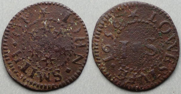 Lowestoft, John Smith 1656 farthing N----